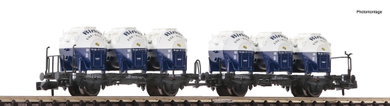 Fleischmann 6660046 - N - Behältertragwagen Birkel, DB, Ep. III-IV